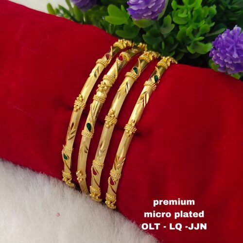One gram gold Jewellery  - One gram gold Bangles - Lush queens jewellery