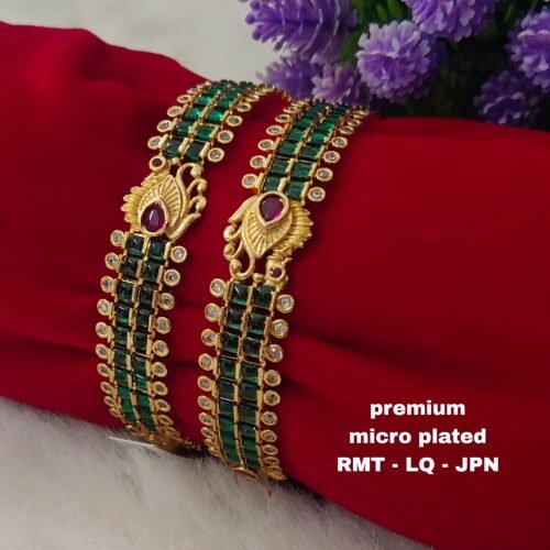 One gram gold Jewellery - One gram gold Bangles  - Lush Queens jewellery