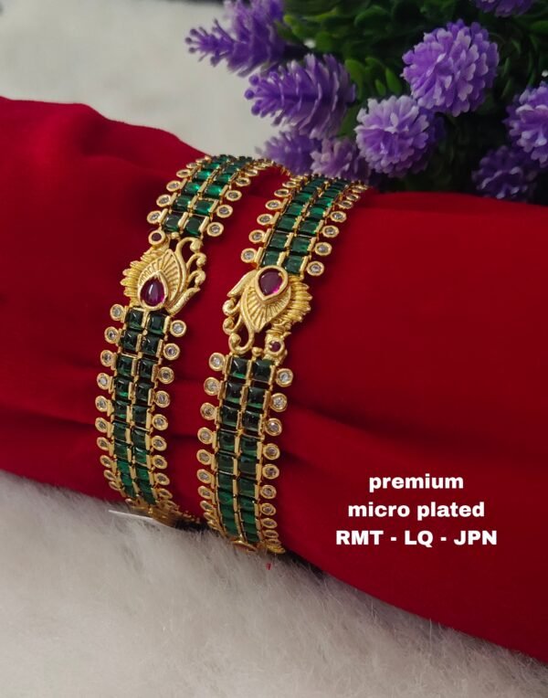 One gram gold Jewellery - One gram gold Bangles  - Lush Queens jewellery