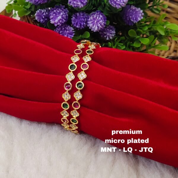 One gram gold Jewellery - One gram gold Bangles  - Lush Queens jewellery