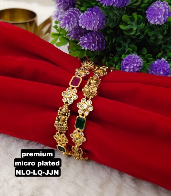 One gram gold Jewellery - One gram gold Bangles  - Lush Queens jewellery