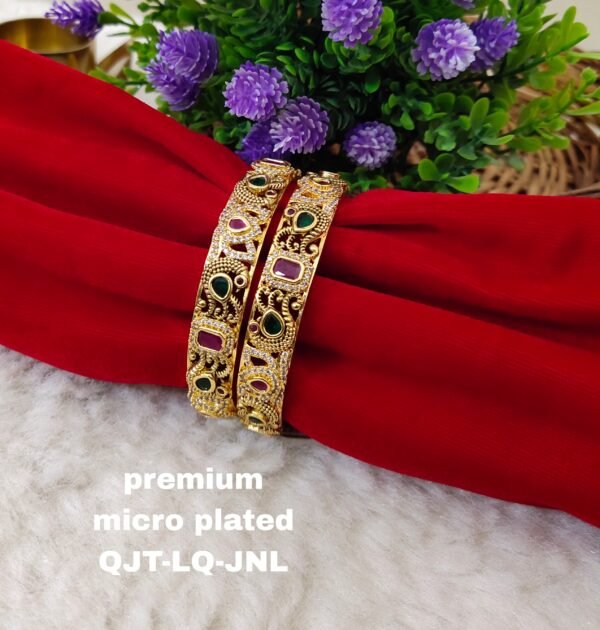 One gram gold Jewellery - One gram gold Bangles - Lush Queens Jewellery