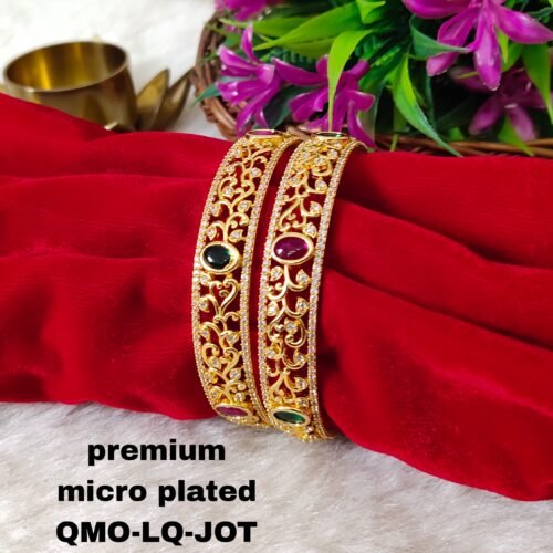 One gram gold Jewellery - One gram gold Bangles - Lush Queens jewellery