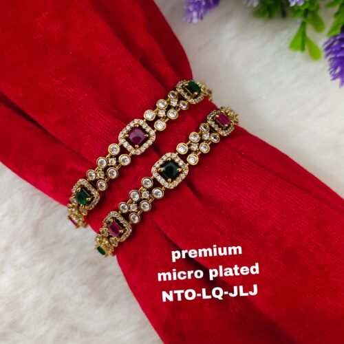 One gram gold Jewellery - One gram gold Bangles  - Lush Queens jewellery