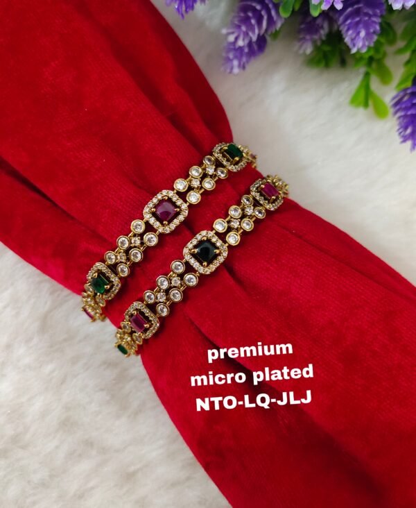 One gram gold Jewellery - One gram gold Bangles  - Lush Queens jewellery