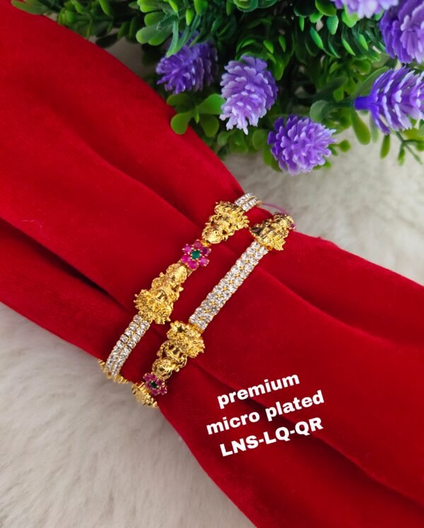 One gram gold jewellery - One gram gold bangles - Lush queens jewellery