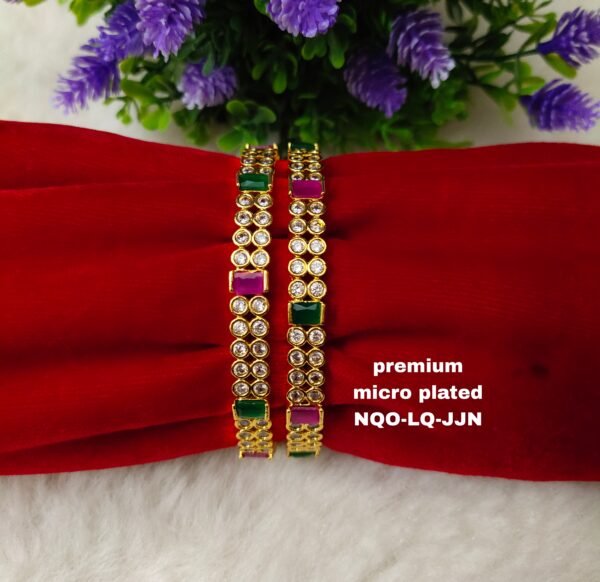 One gram gold Jewellery - One gram gold Bangles  - Lush Queens jewellery