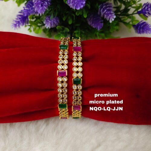 One gram gold Bangles - One gram gold Jewellery - Lush queens jewellery  - Bridal bangles