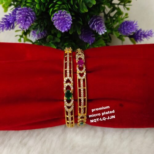 One gram gold Jewellery - One gram gold Bangles - Lush queens jewellery