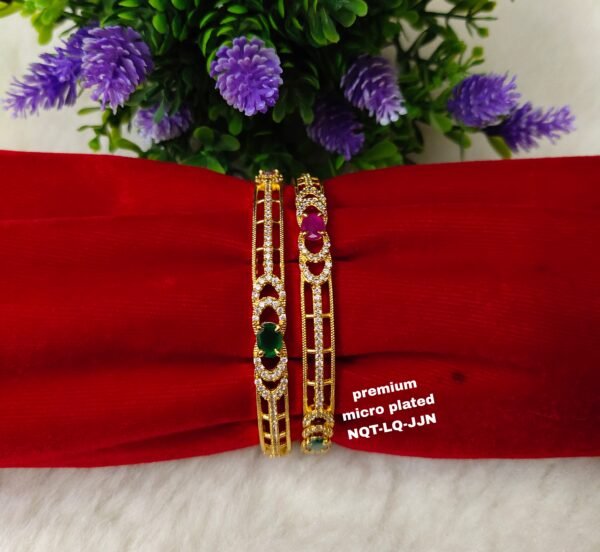 One gram gold Jewellery - One gram gold Bangles - Lush queens jewellery