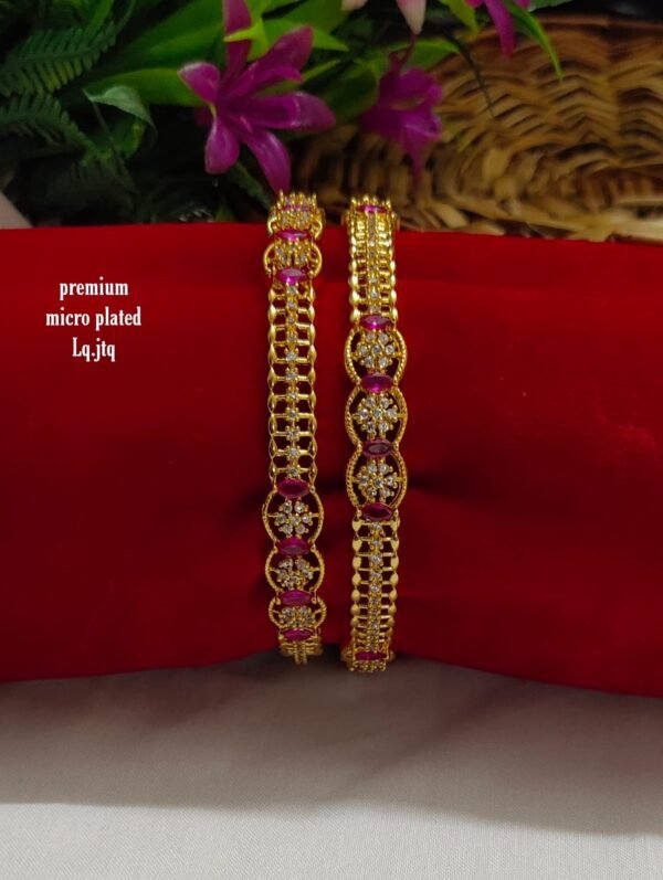 One gram gold Jewellery - One gram gold Banlges - Lush Queens jewellery