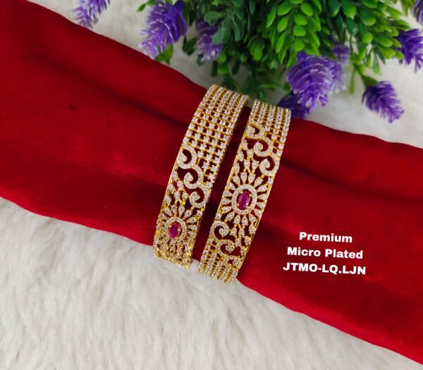 One gram gold Jewellery - One gram gold Banlges - Lush Queens jewellery