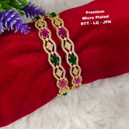 One gram gold Bangles - One gram gold Jewellery - Lush Queens Jewellery