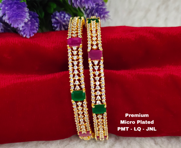 One gram gold Jewellery - One gram gold Bangles  - Lush Queens jewellery