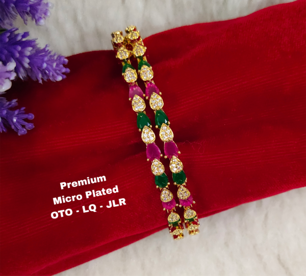 One gram gold Bangles - One gram gold Jewellery - Lush queens jewellery
