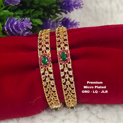 One gram gold Jewellery - One gram gold Bangles - Lush Queens Bangles