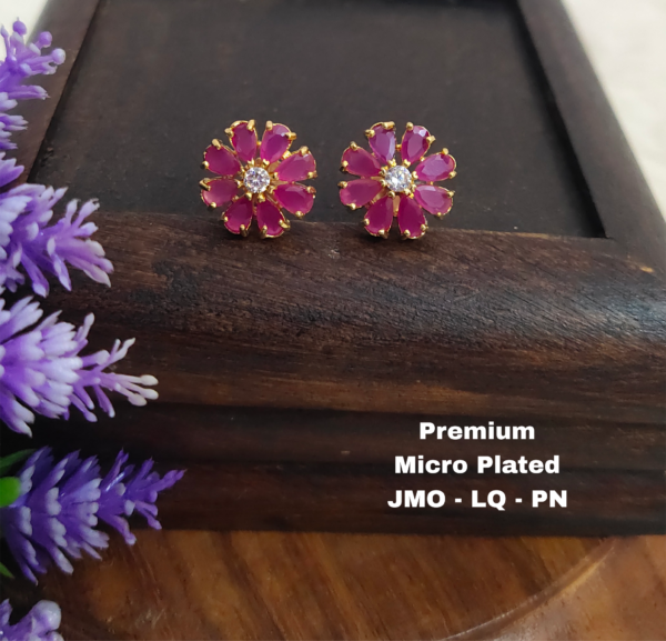 One gram gold Jewellery - One gram gold Earrings - Stud earrings