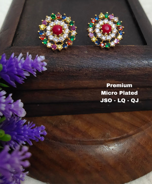 One gram gold Jewellery - One gram gold Earrings - Stud earrings