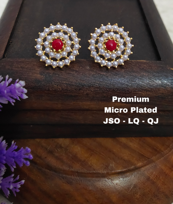 One gram gold Jewellery - One gram gold Earrings - Stud earrings