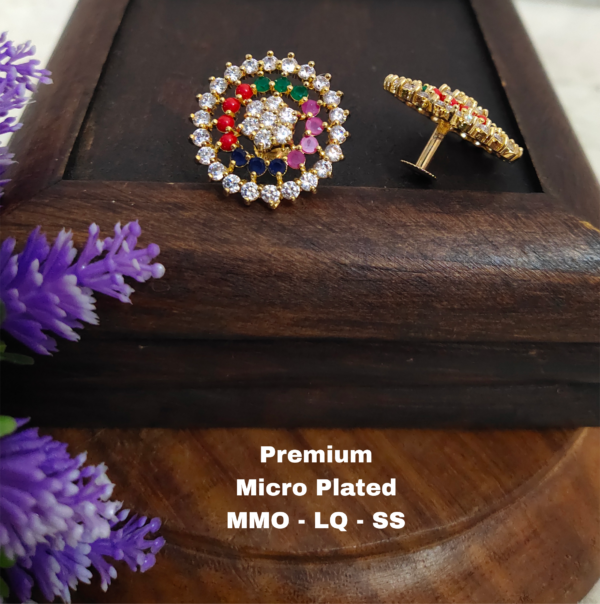 One gram gold Jewellery - One gram gold Earrings - Stud earrings