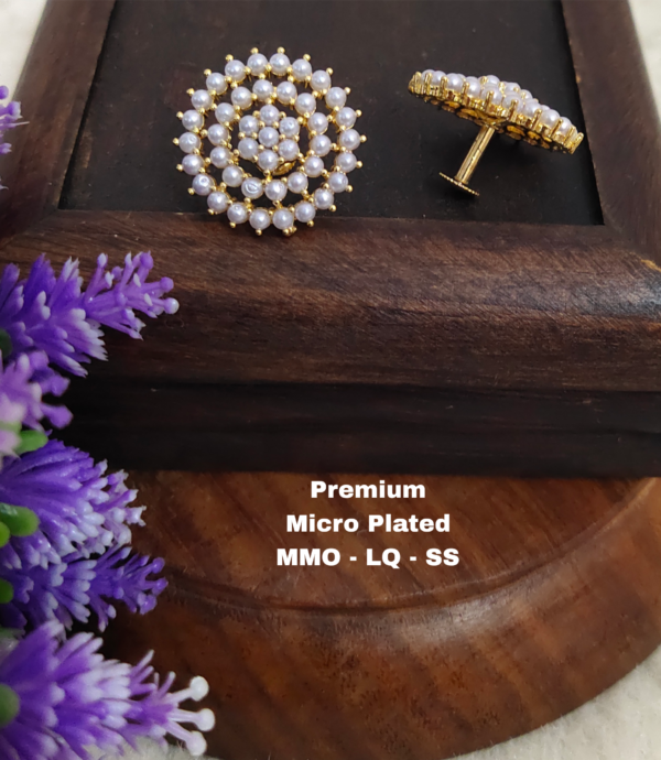 One gram gold Jewellery - One gram gold Earrings - Stud earrings