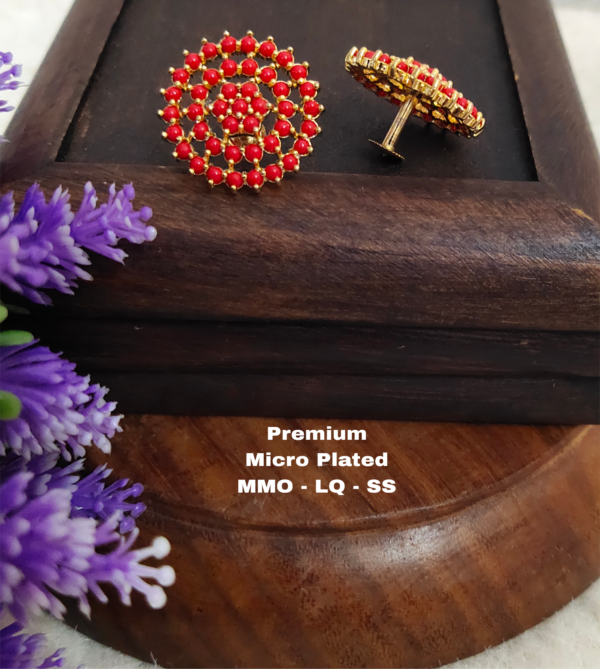 One gram gold Jewellery - One gram gold Earrings - Stud earrings