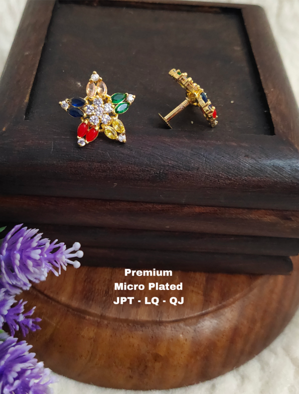 Picsart_25-12-03_12-34-38-639 One gram gold Jewellery - One gram gold Earrings - Stud earrings