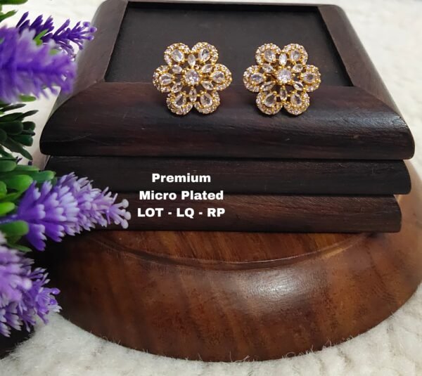 One gram gold Earrings - One gram gold Jewellery - South indian jewellery