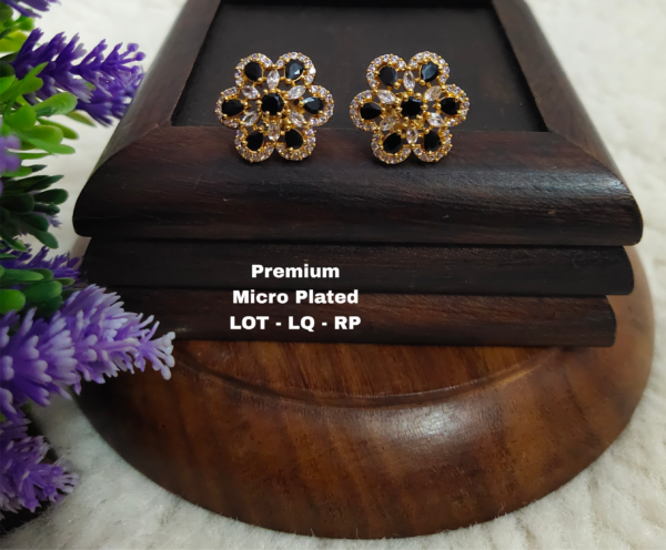 One gram gold Earrings - One gram gold Jewellery - South indian jewellery