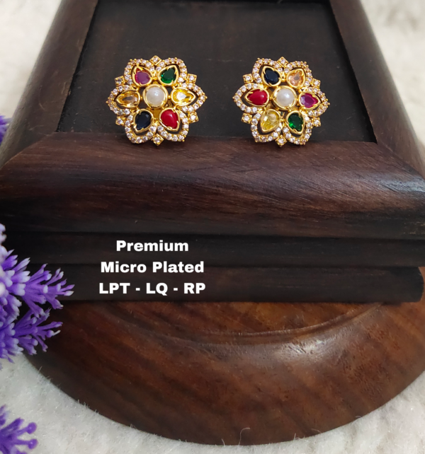 Picsart_25-12-16_17-50-03-337 One gram gold Jewellery - One gram gold Earrings - Stud earrings