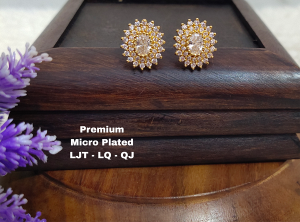 One gram gold Jewellery - One gram gold Earrings - Stud earrings