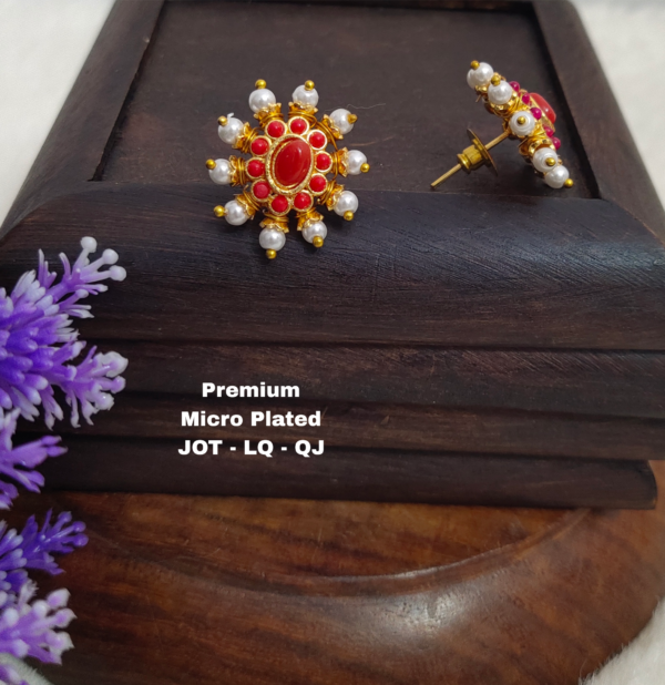 One gram gold Jewellery - One gram gold Earrings - Stud earrings