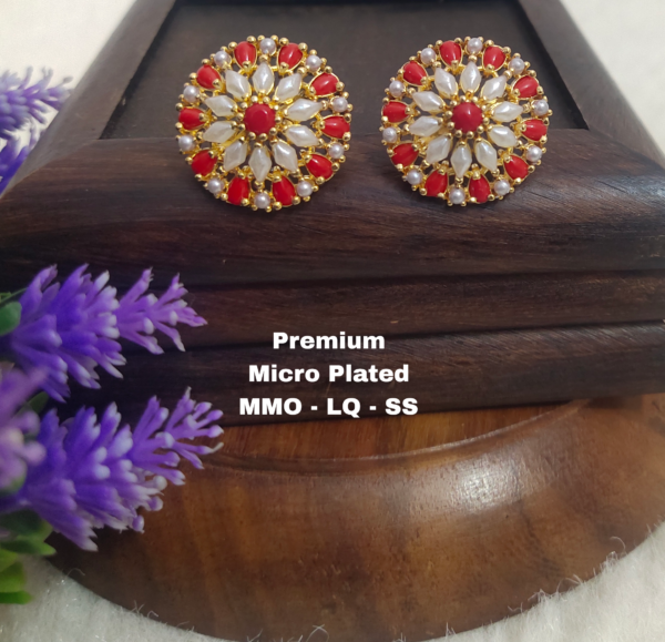 One gram gold Jewellery - One gram gold Earrings - Stud earrings