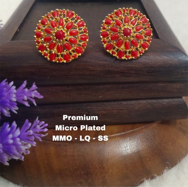 One gram gold Jewellery - One gram gold Earrings - Stud earrings