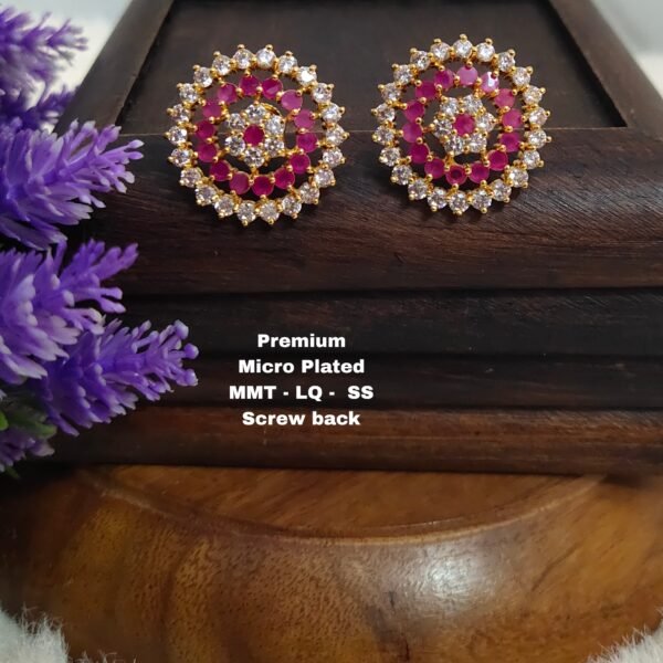 One gram gold Jewellery - One gram gold Earrings - Stud earrings