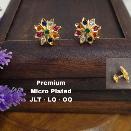 One gram gold Jewellery - One gram gold Earrings - Stud earrings