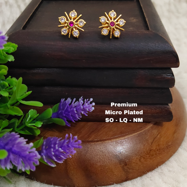 One gram gold Jewellery - One gram gold Earrings - Stud earrings