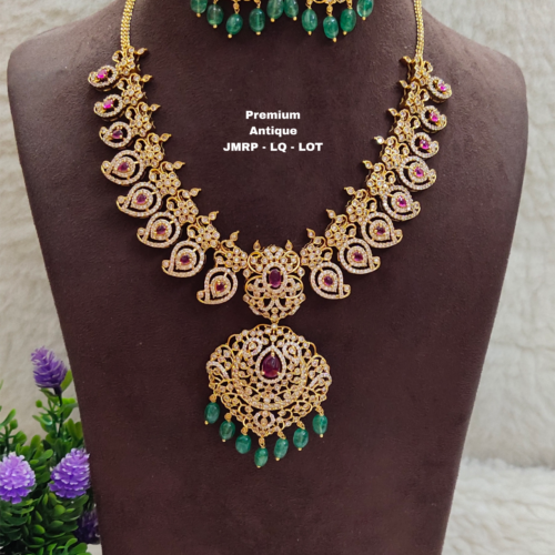 One gram gold Jewellery - South Indian Jewellery - One gram gold Necklaces