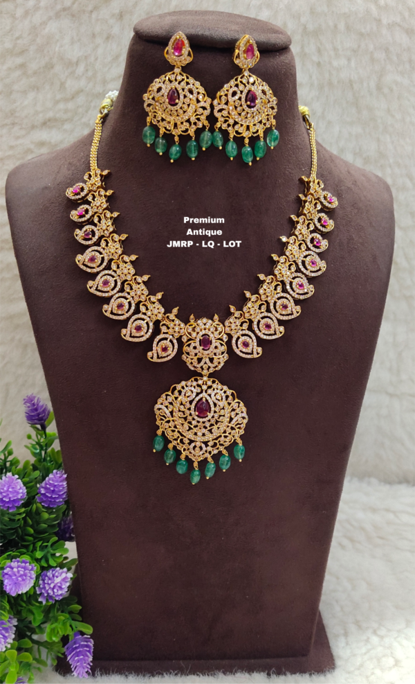 One gram gold Jewellery - South Indian Jewellery - One gram gold Necklaces