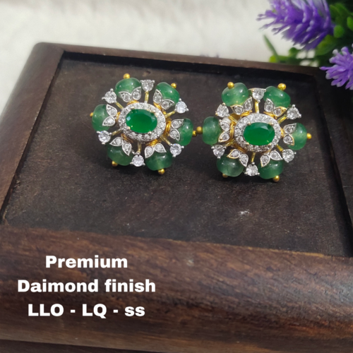 One gram gold Earrings - One gram gold Jewellery - Lush queens jewellery