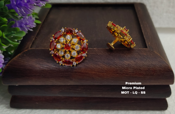 One gram gold Earrings - One gram gold Jewellery - Lush queens jewellery