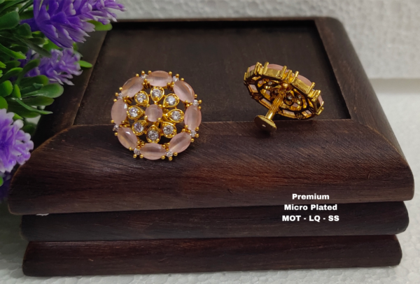 One gram gold Earrings - One gram gold Jewellery - Lush queens jewellery