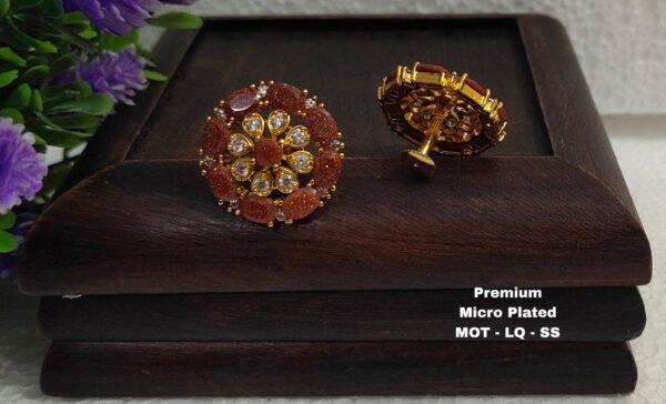 One gram gold Earrings - One gram gold Jewellery - Lush queens jewellery