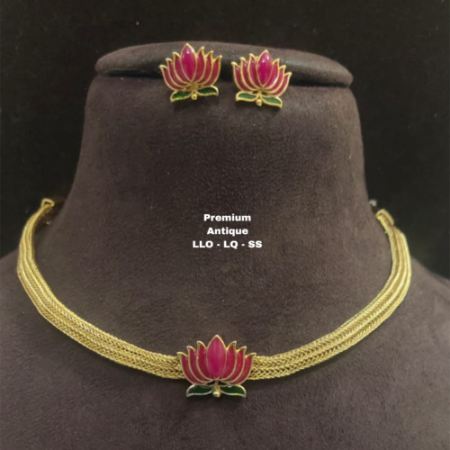 One gram gold Jewellery - South Indian Jewellery - One gram gold Necklaces