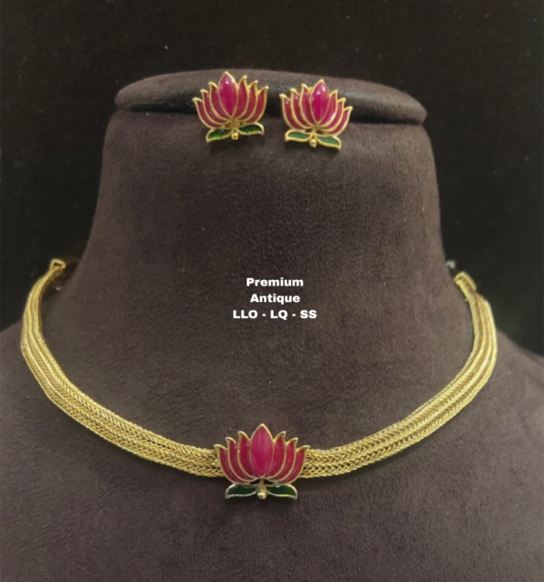 One gram gold Jewellery - South Indian Jewellery - One gram gold Necklaces