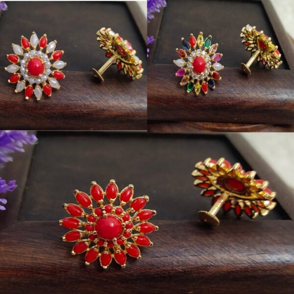 One gram gold Jewellery - One gram gold Earrings - Stud earrings