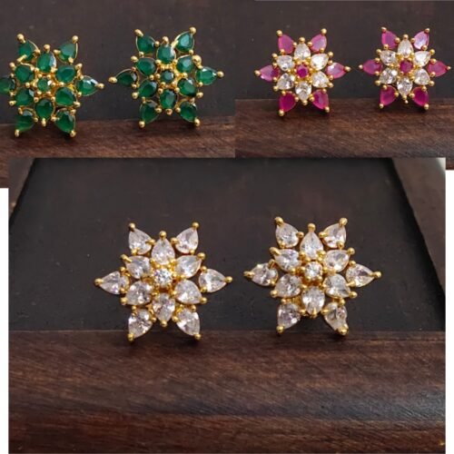 One gram gold Jewellery - One gram gold Earrings - Stud earrings