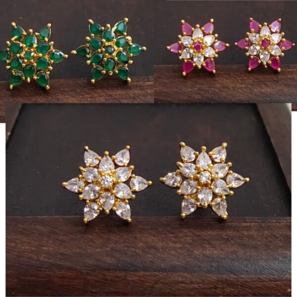 preview (14) One gram gold Jewellery - One gram gold Earrings - Stud earrings