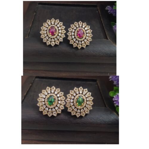 One gram gold Jewellery - One gram gold Earrings - Stud earrings