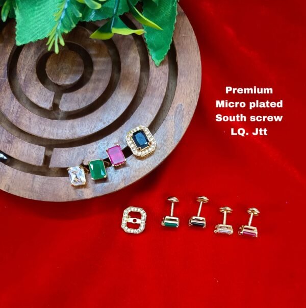 One gram gold Jewellery - One gram gold Earrings - Stud earrings